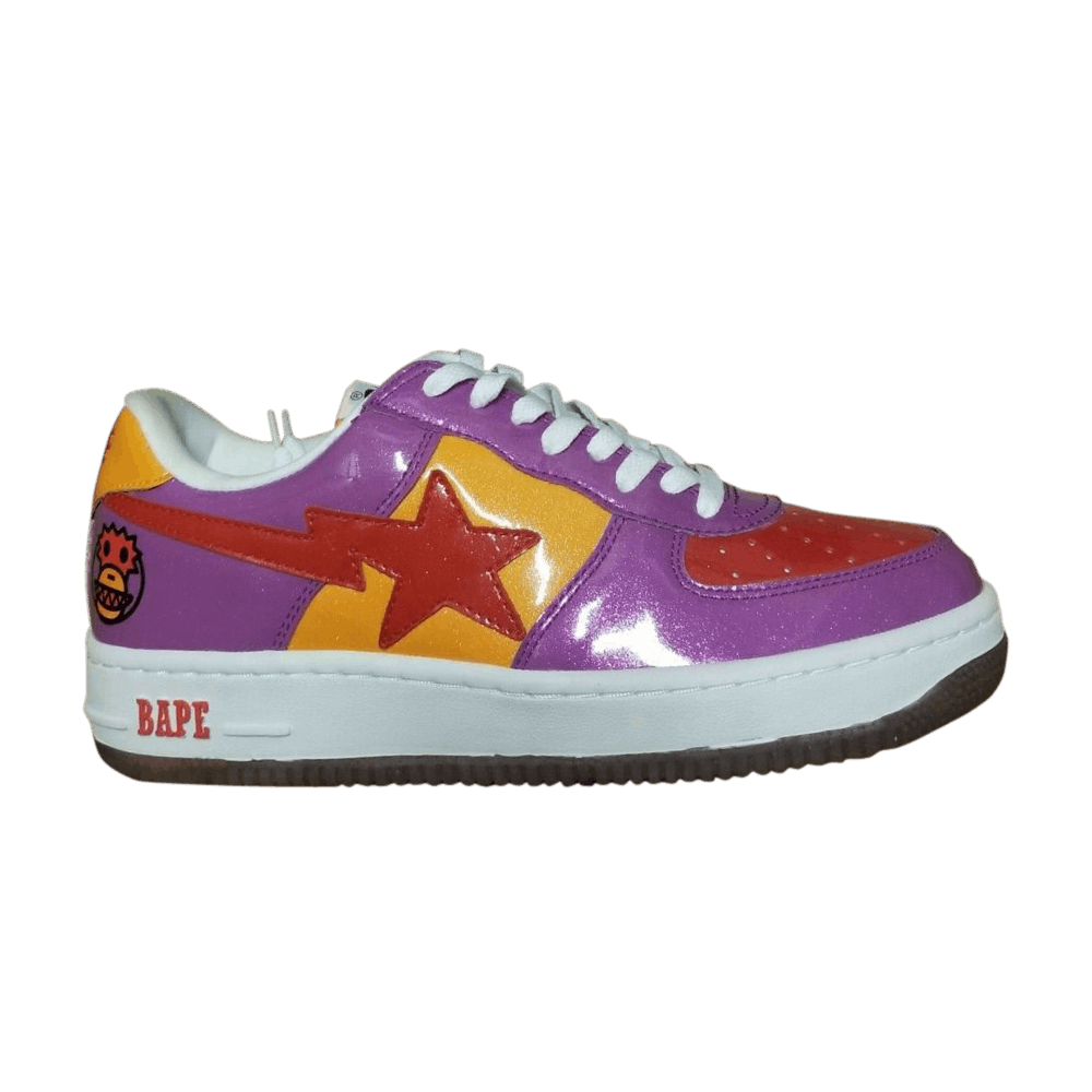 Bapesta FS-001 Low 'Purple Red Yellow Glitter'