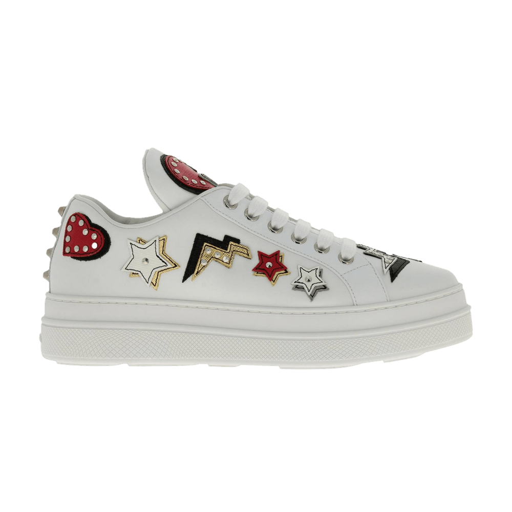 Prada Wmns Robot Leather Platform 'Heart Patches'