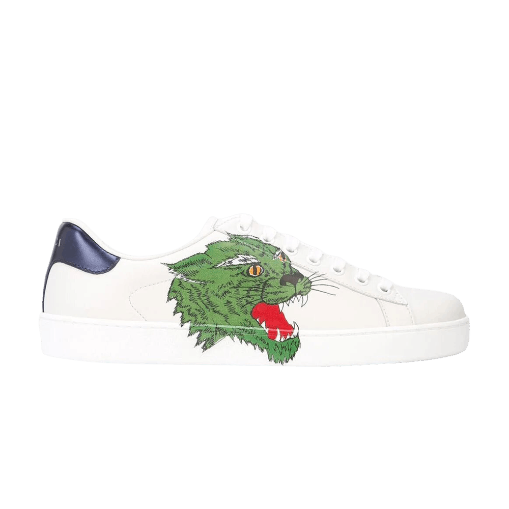 Gucci Ace Low 'Green Panther - White'