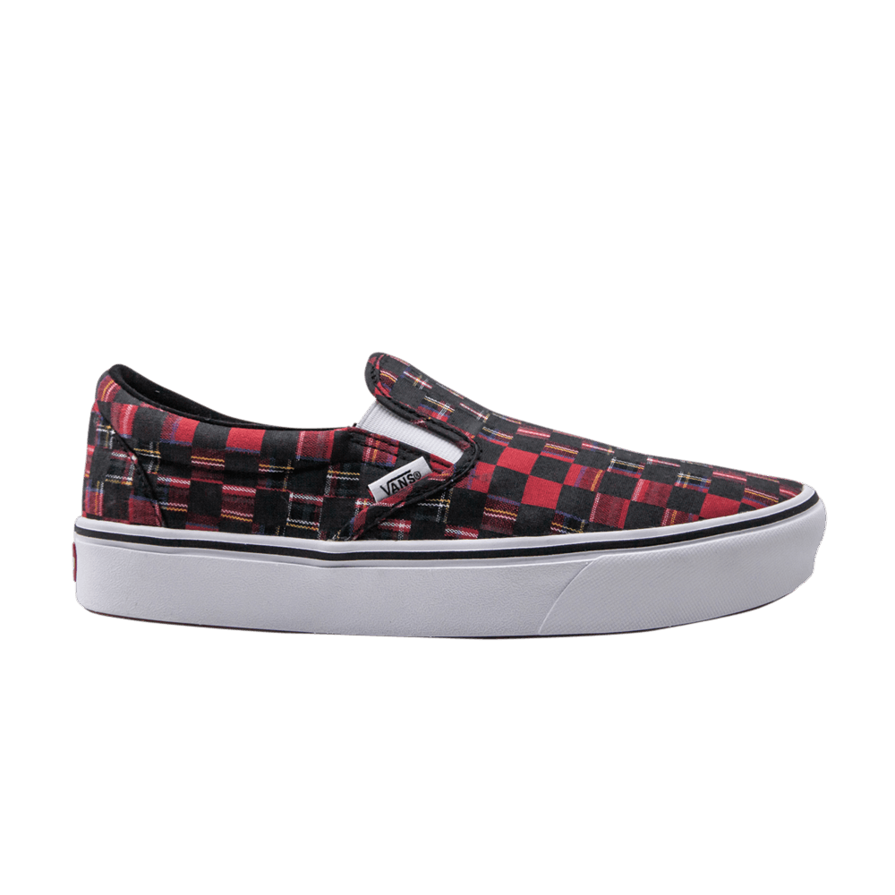 Comfycush Slip-On 'Plaid Checkerboard - Red'