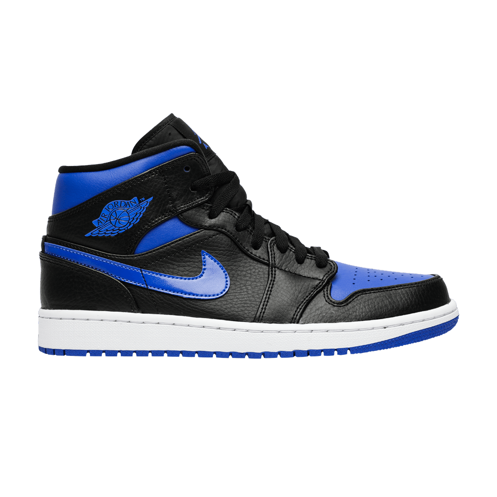 Air Jordan 1 Mid 'Black Hyper Royal'