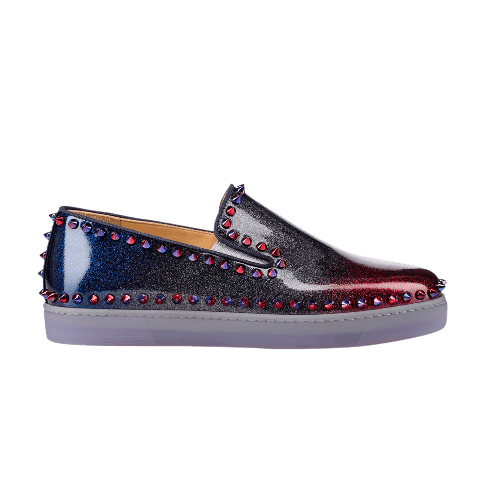 Christian Louboutin Wmns Pik Boat Flat 'Multi Glitter'