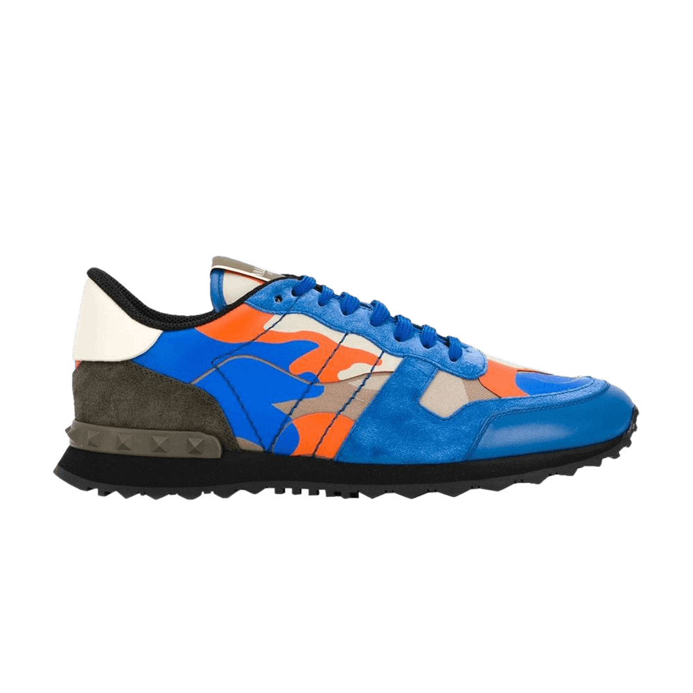 Valentino Garavani Rockrunner Rockstud Lace 'Blue Orange Camo'