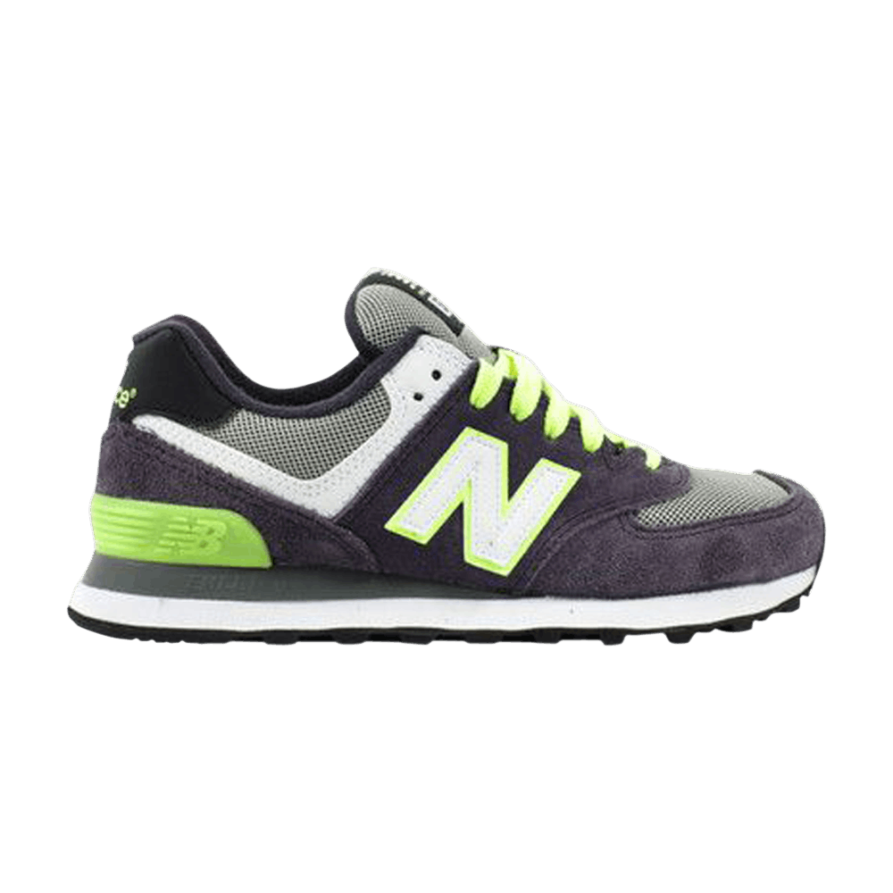 Wmns 574 Classic 'Purple Fluorescent Green'