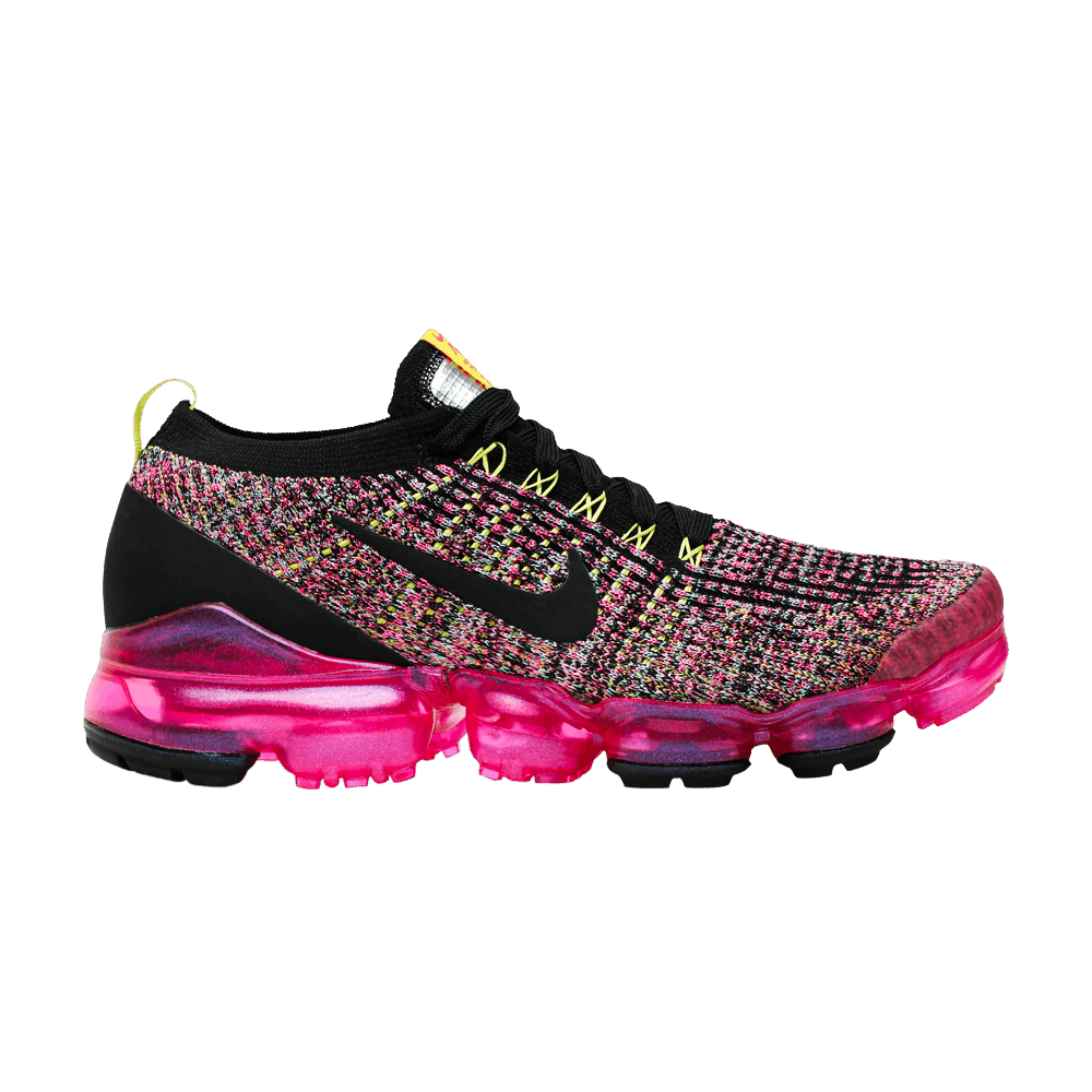 Wmns Air VaporMax Flyknit 3 'Black Pink Blast'