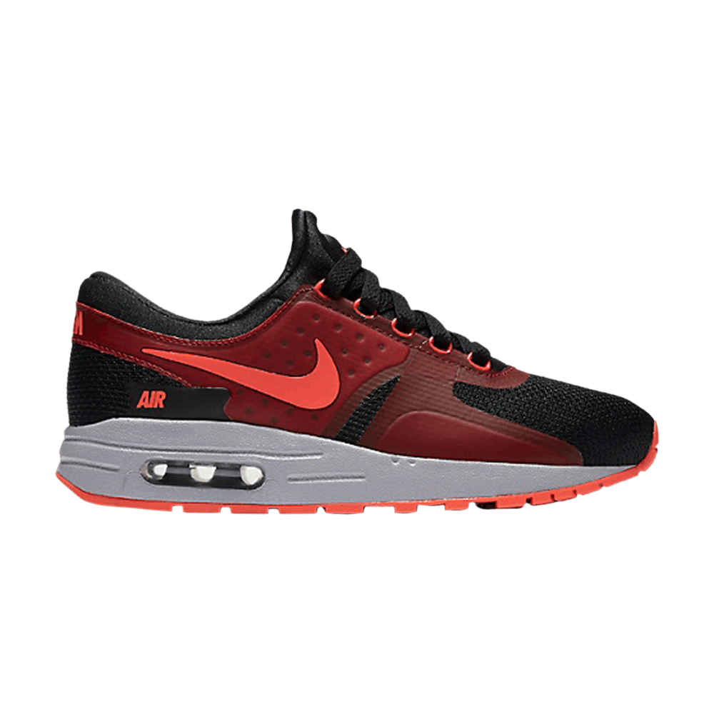 Air Max Zero Essential GS 'Black Bright Crimson'