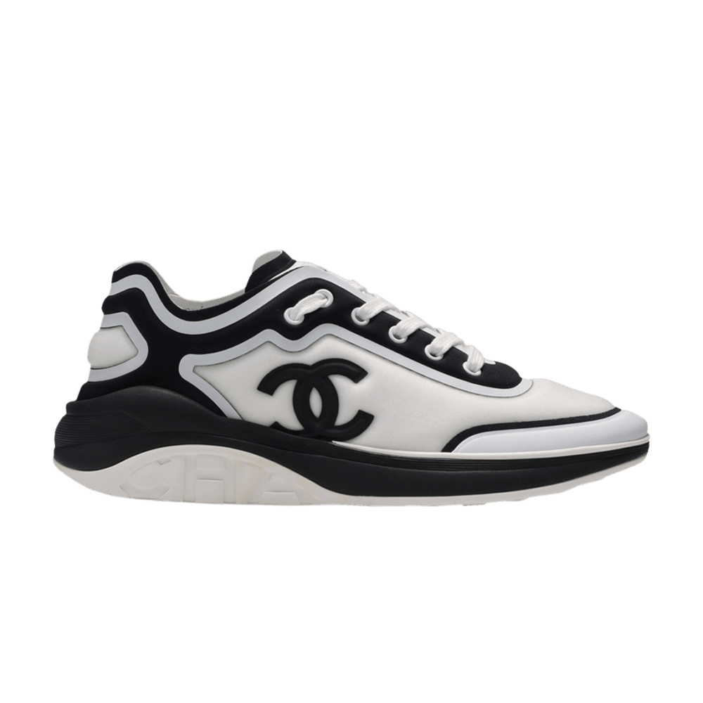 Chanel CC Logo Sneaker 'White Black'