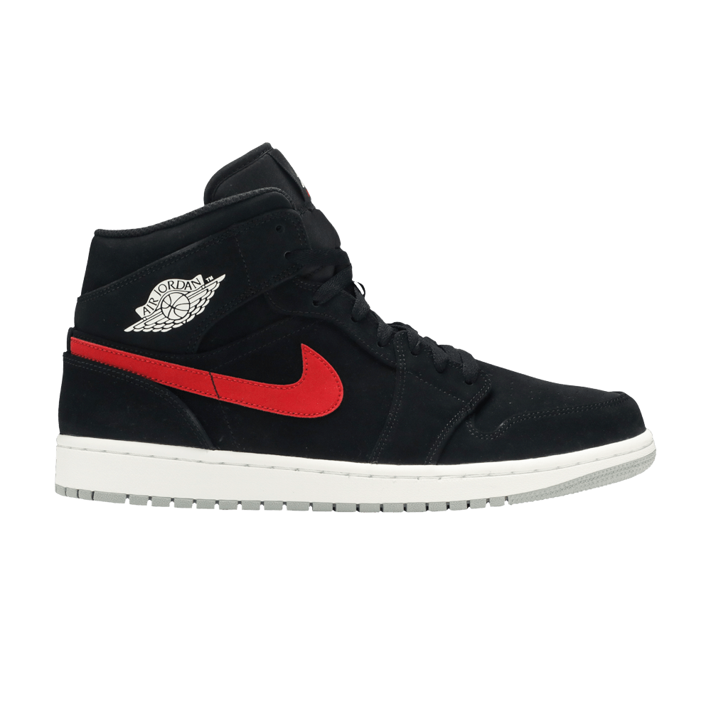 Air Jordan 1 Mid 'Multicolor Swoosh Black'