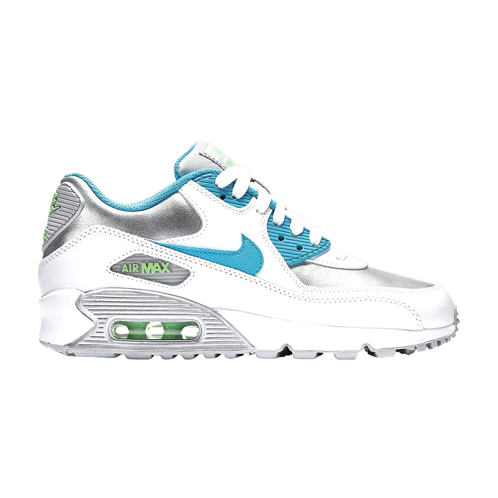 Air Max 90 Leather GS 'Silver Blue Lagoon'