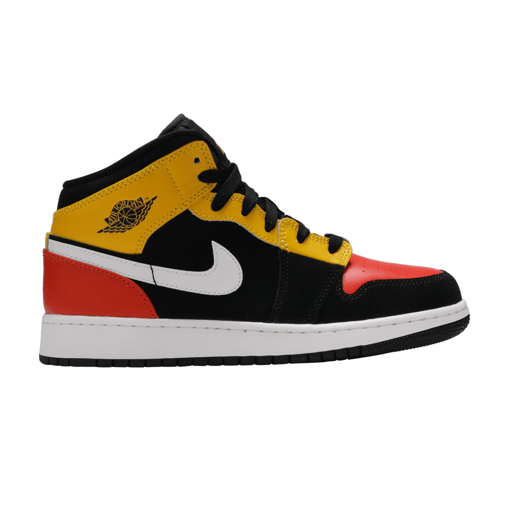 Air Jordan 1 Mid SE GS 'Amarillo Team Orange'