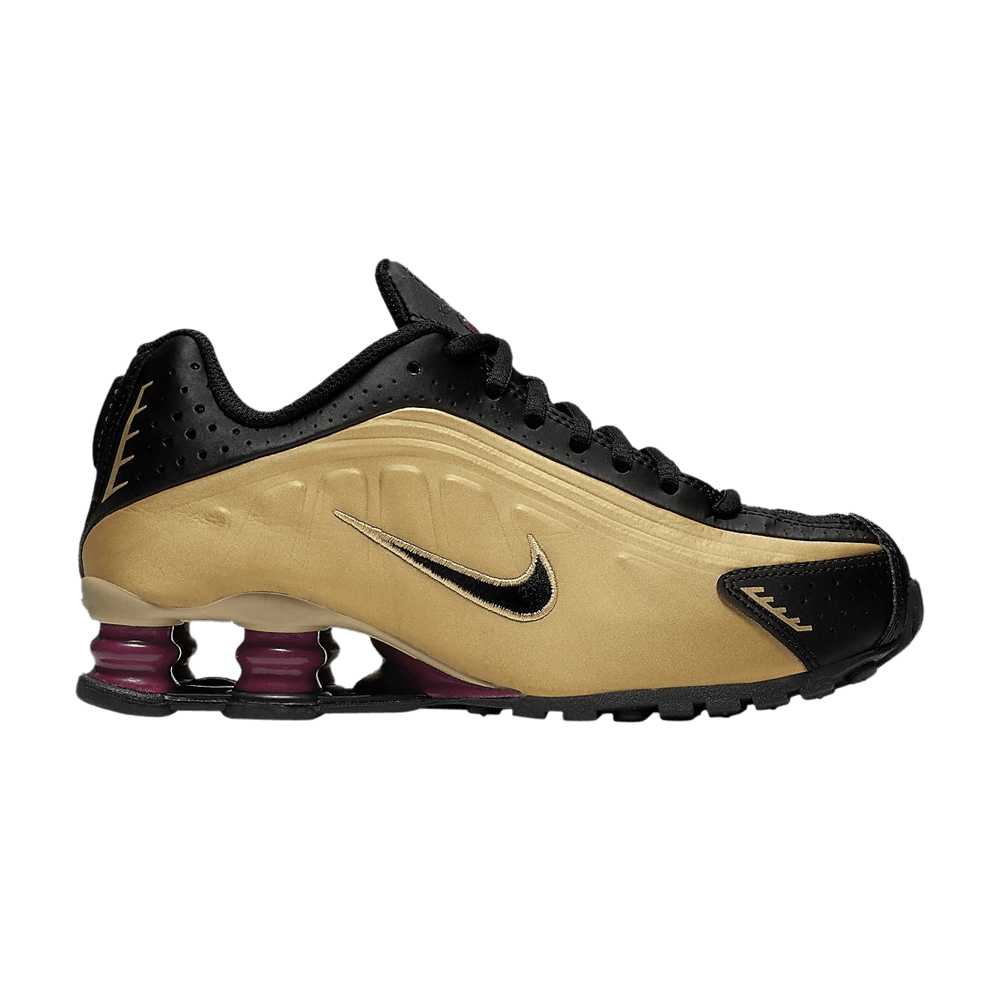 Shox R4 GS 'Black Metallic Gold'