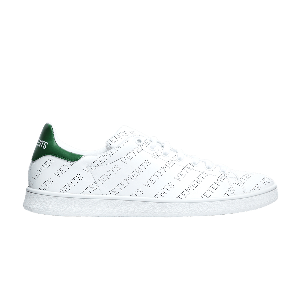 Vetements Perforated Logo Sneaker 'White Green'