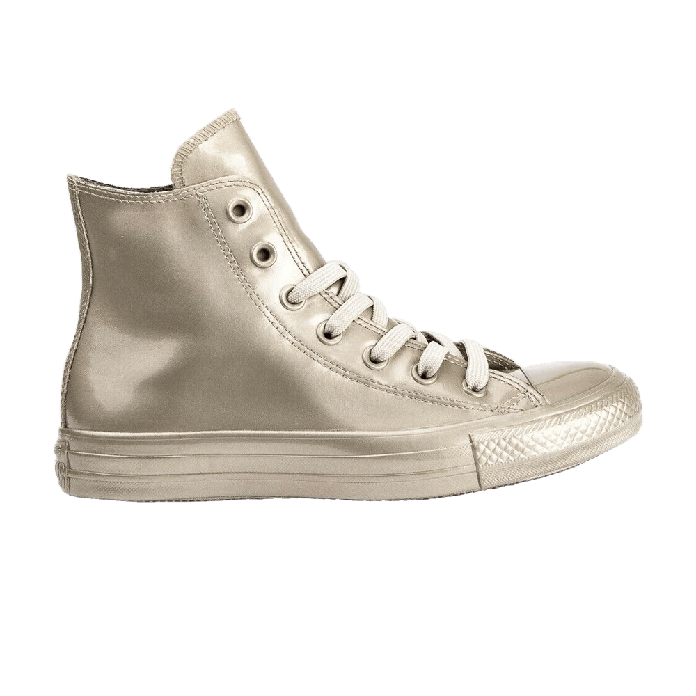 Wmns Chuck Taylor All Star Metallic Rubber High 'Light Gold'