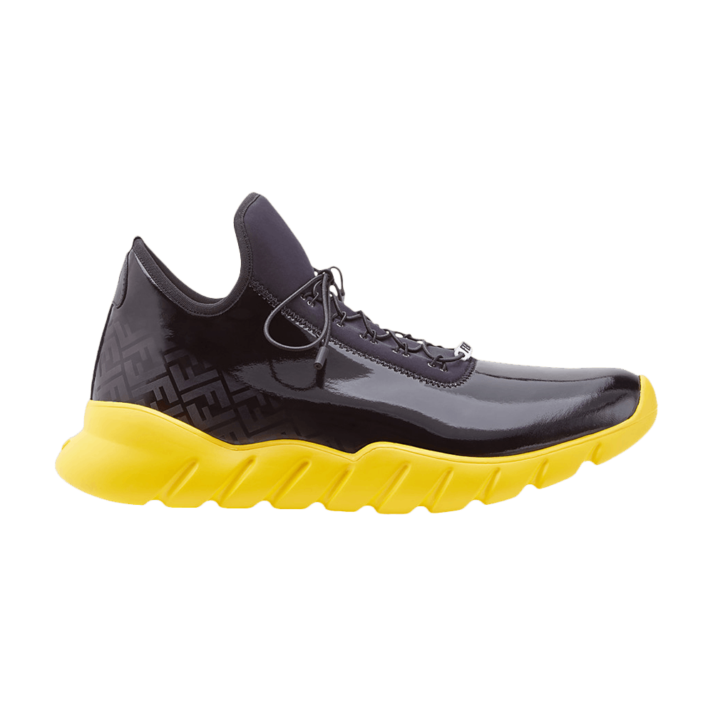 Fendi Fabric Runners Sneaker 'Black Scuba Yellow'