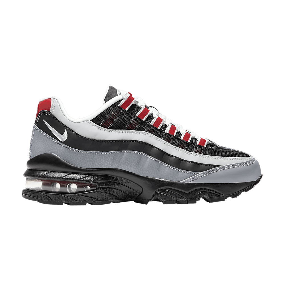 Pre-owned Nike Air Max 95 Gs 'particle Grey Red'