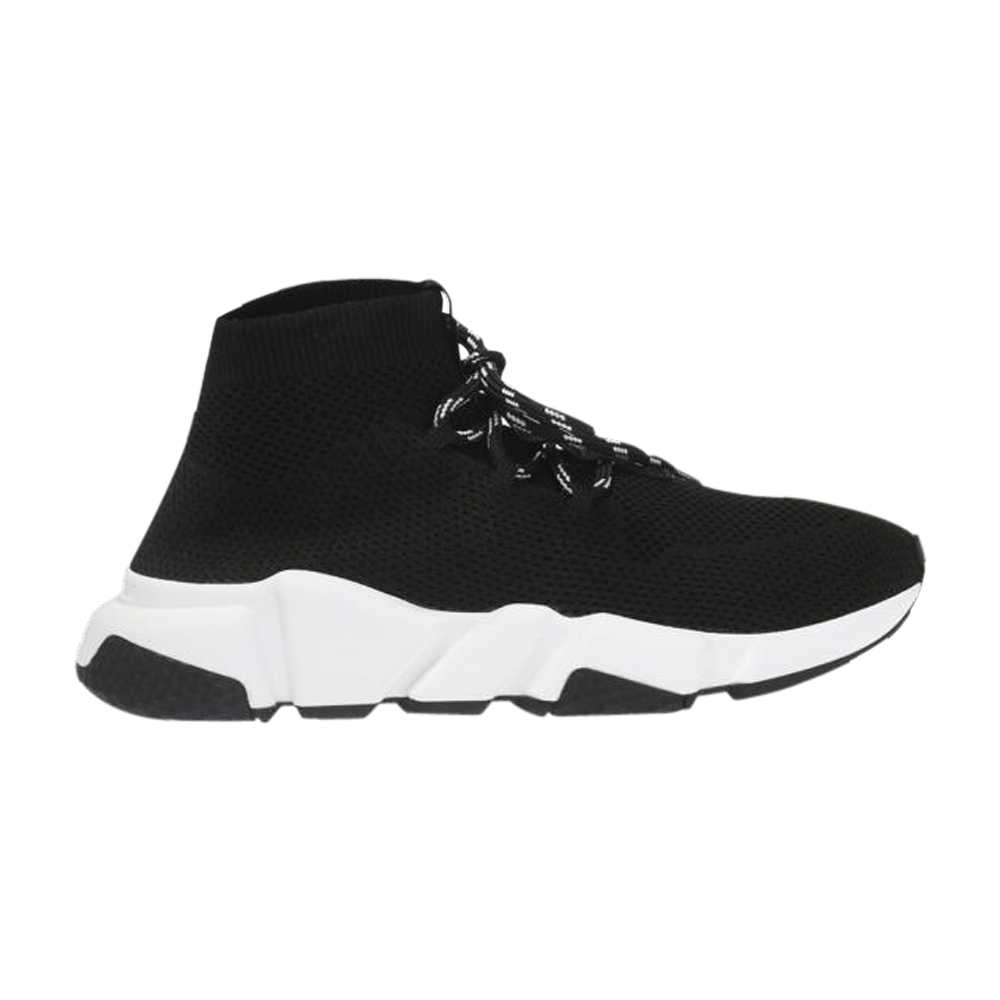 Balenciaga Wmns Speed Trainer Mid Lace Up 'Black'