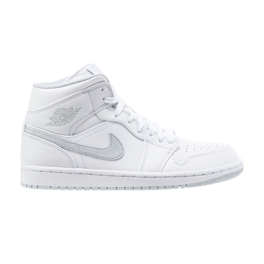 Pre-owned Air Jordan 1 Mid Bg 'white Platinum'