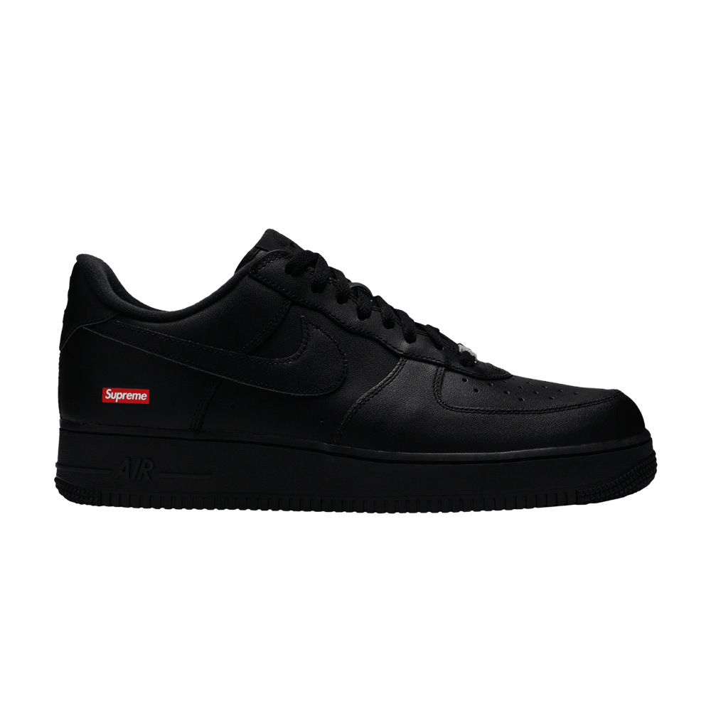 Supreme x Air Force 1 Low 'Box Logo - Black' - Nike - CU9225 001 | GOAT