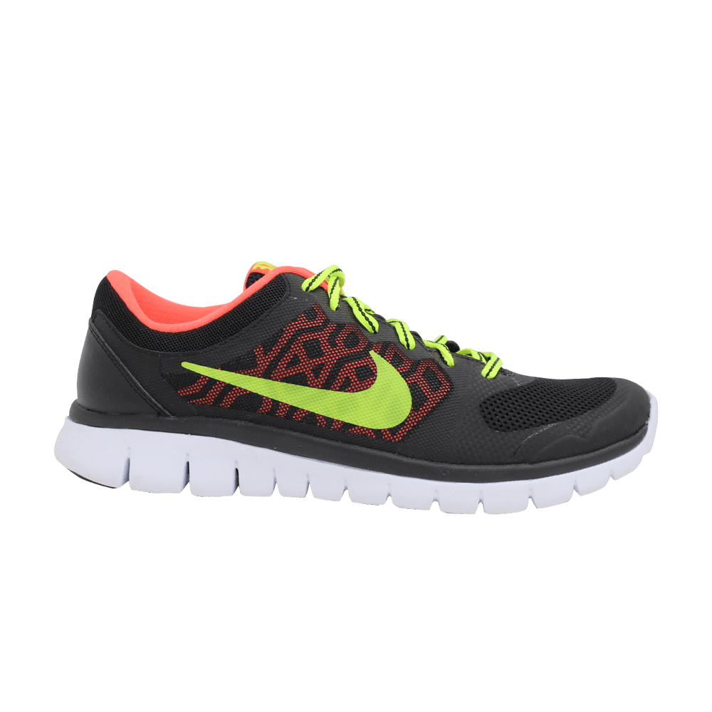 NIKE NIKE FLEX 2015 RN GS 'BLACK VOLT LAVA'
