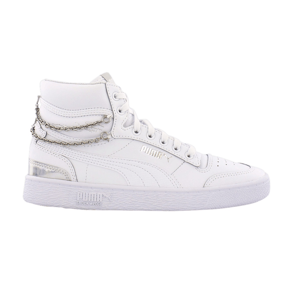 Pre-owned Puma Wmns Ralph Sampson Mid 'bling' In White