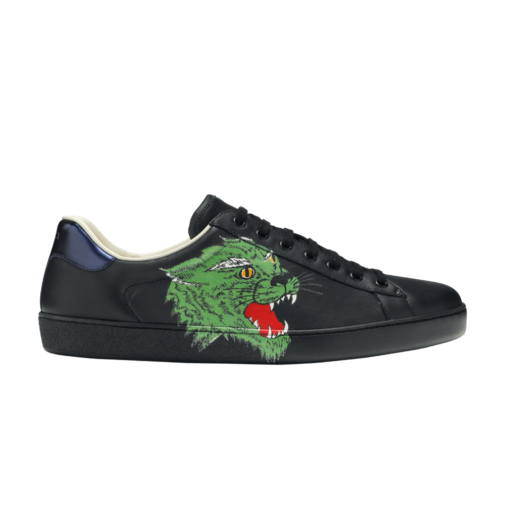 Gucci Ace Low 'Green Panther - Black'