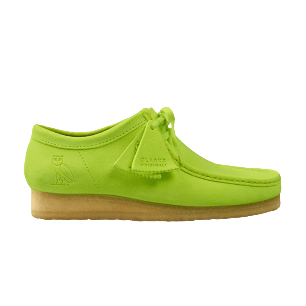 Pre-owned Clarks Ovo X Wallabee 'lime Suede' In Green