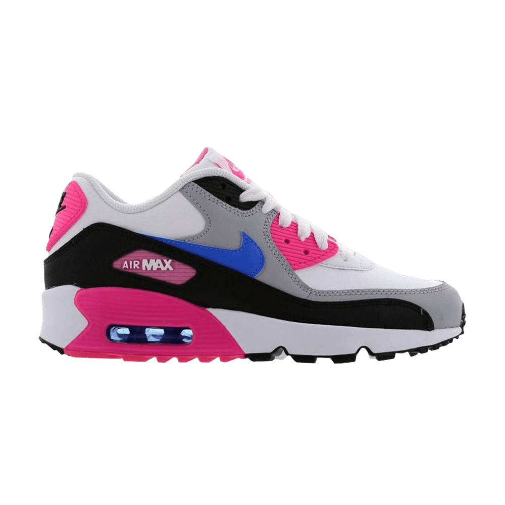 Nike Air Max 90 Leather GS 'White Photo Blue Pink'