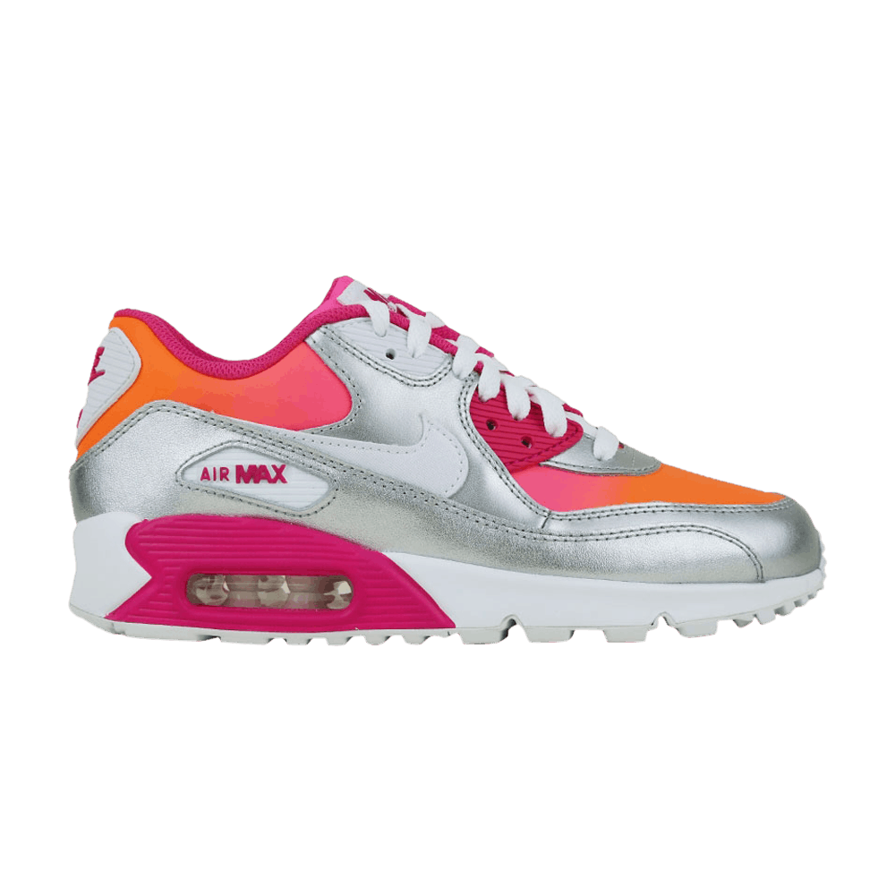 Nike Air Max 90 Premium Leather GS 'Bright Citrus Pink Glow'