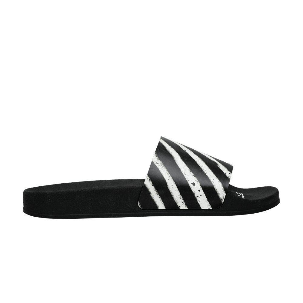 Off-White Sliders 'Graffiti - Black White' 2020