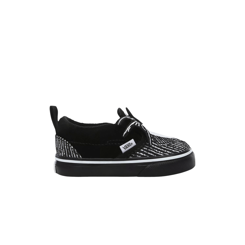 The Nightmare Before Christmas x Vans Classic Slip-On V Toddler 'Jack Skellington Bowtie'
