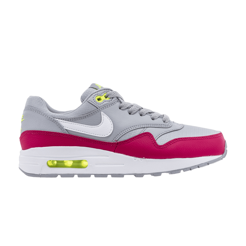 Nike Air Max 1 GS 'Wolf Grey Rush Pink' - 807602-016