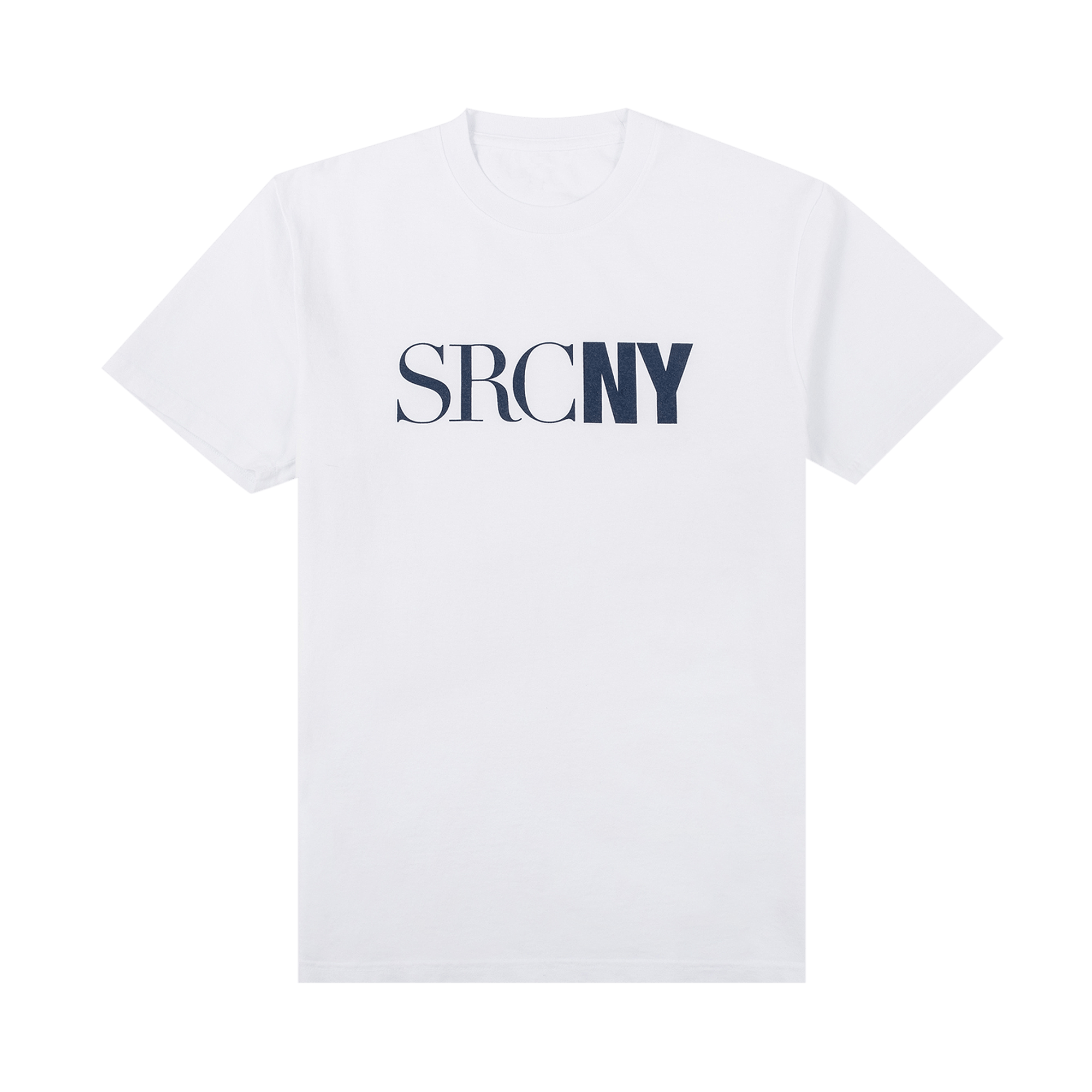 Pre-owned Sporty And Rich Srcny T-shirt 'white/navy Print'