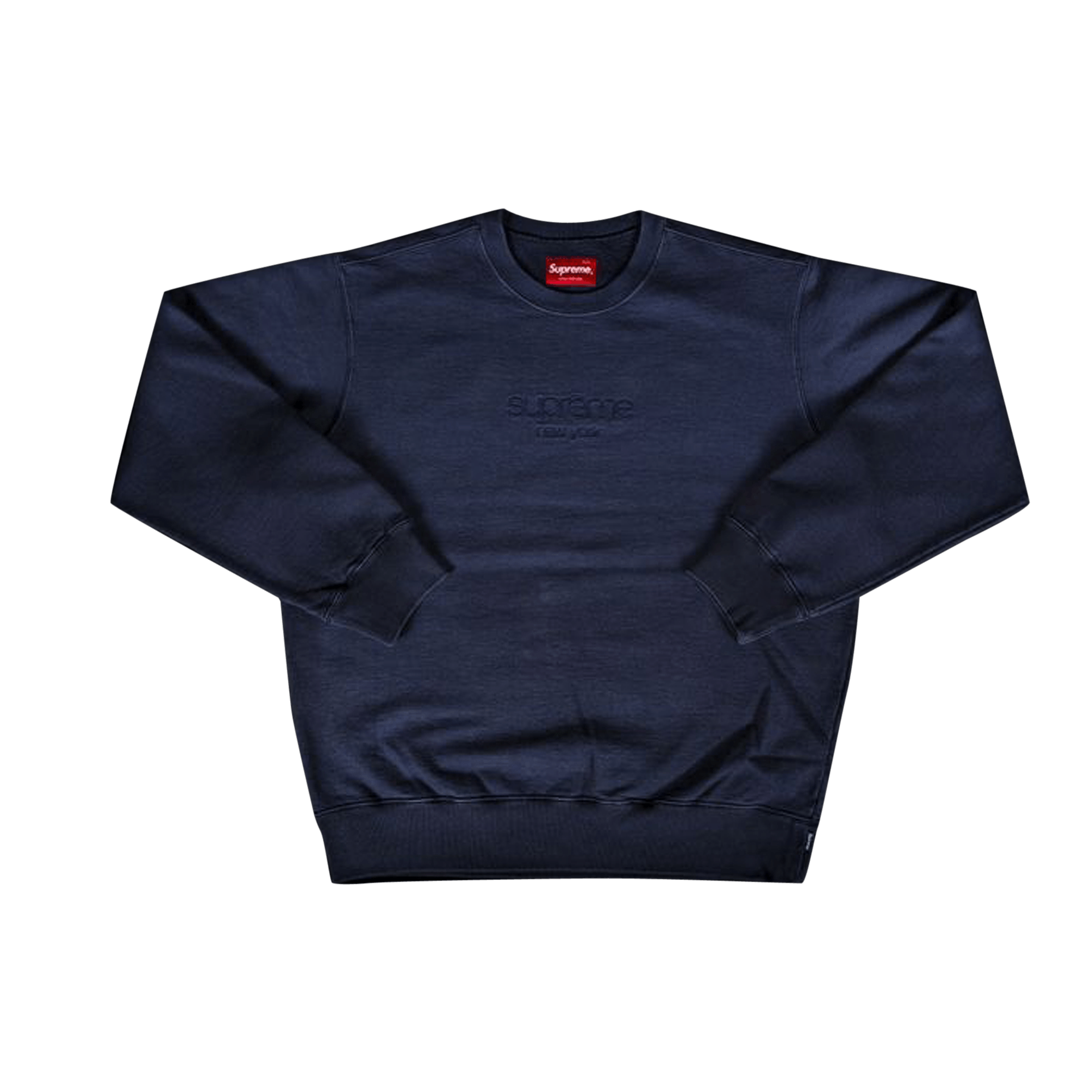 Pre-owned Supreme Dipped Crewneck 'navy' In Blue