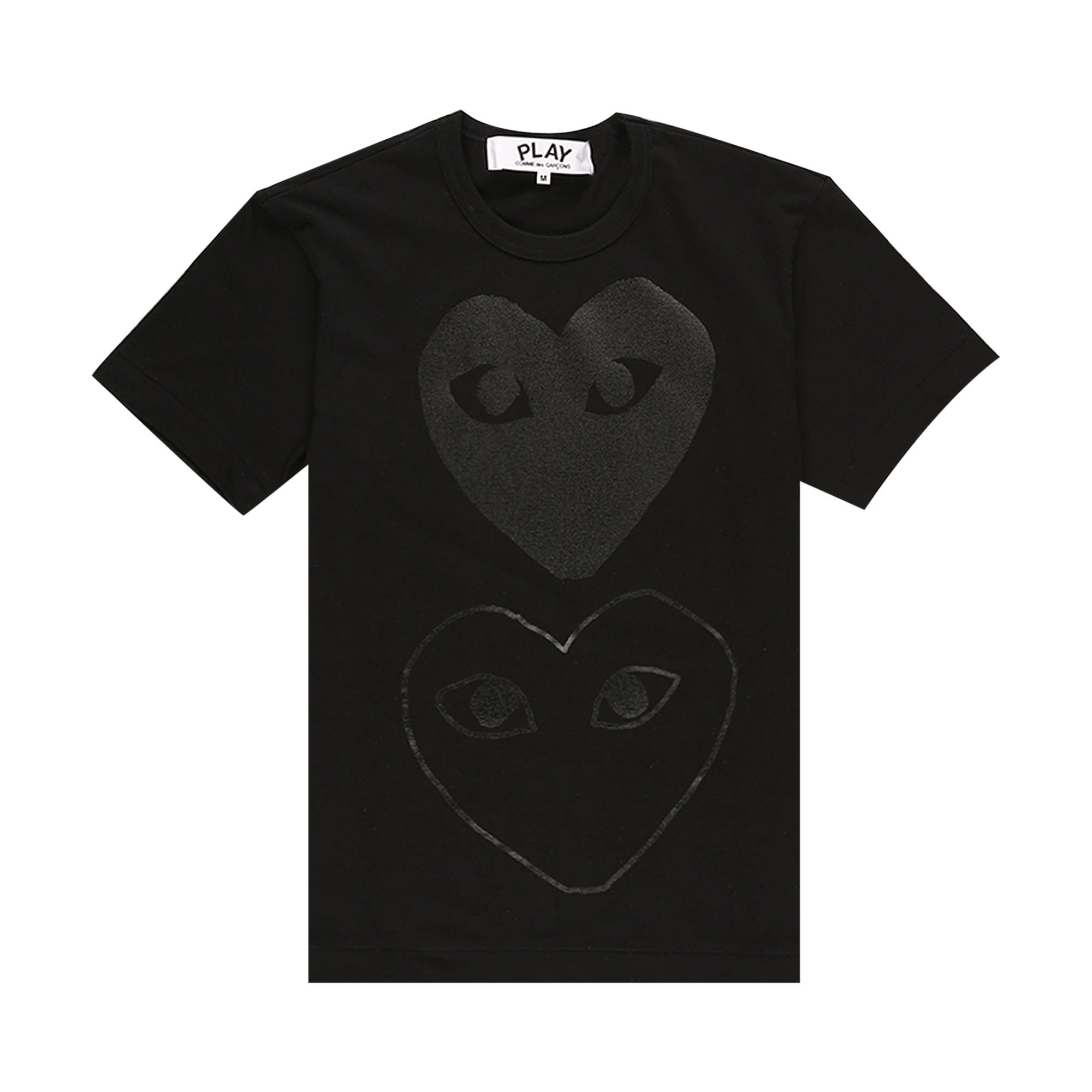 Pre-owned Comme Des Garçons Play Comme Des Garçons Short-sleeve Play T-shirt With Black Heart And Play Logo 'black'