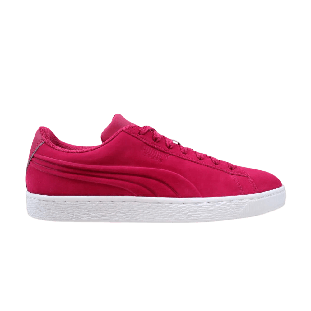 Pre-owned Puma Suede Classic Embossed 'vivacious' In Red