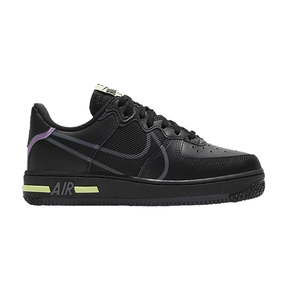 Nike Air Force 1 React GS 'Triple Black'