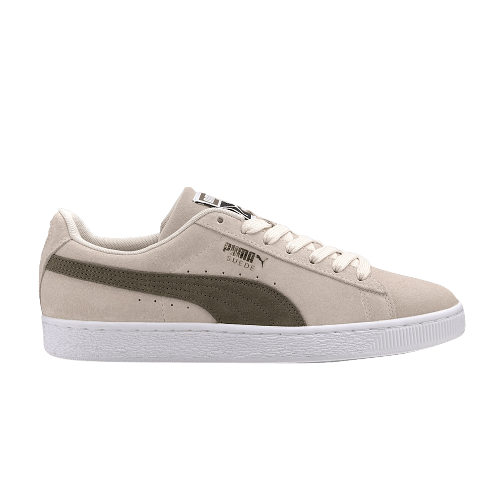 Pre-owned Puma Suede Classic 'whisper White Olive'