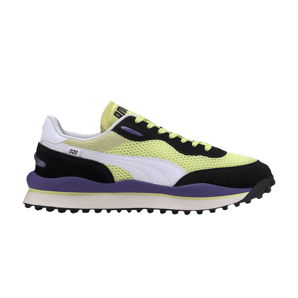 Pre-owned Puma Style Rider 'stream On - Sunny Lime' In Yellow