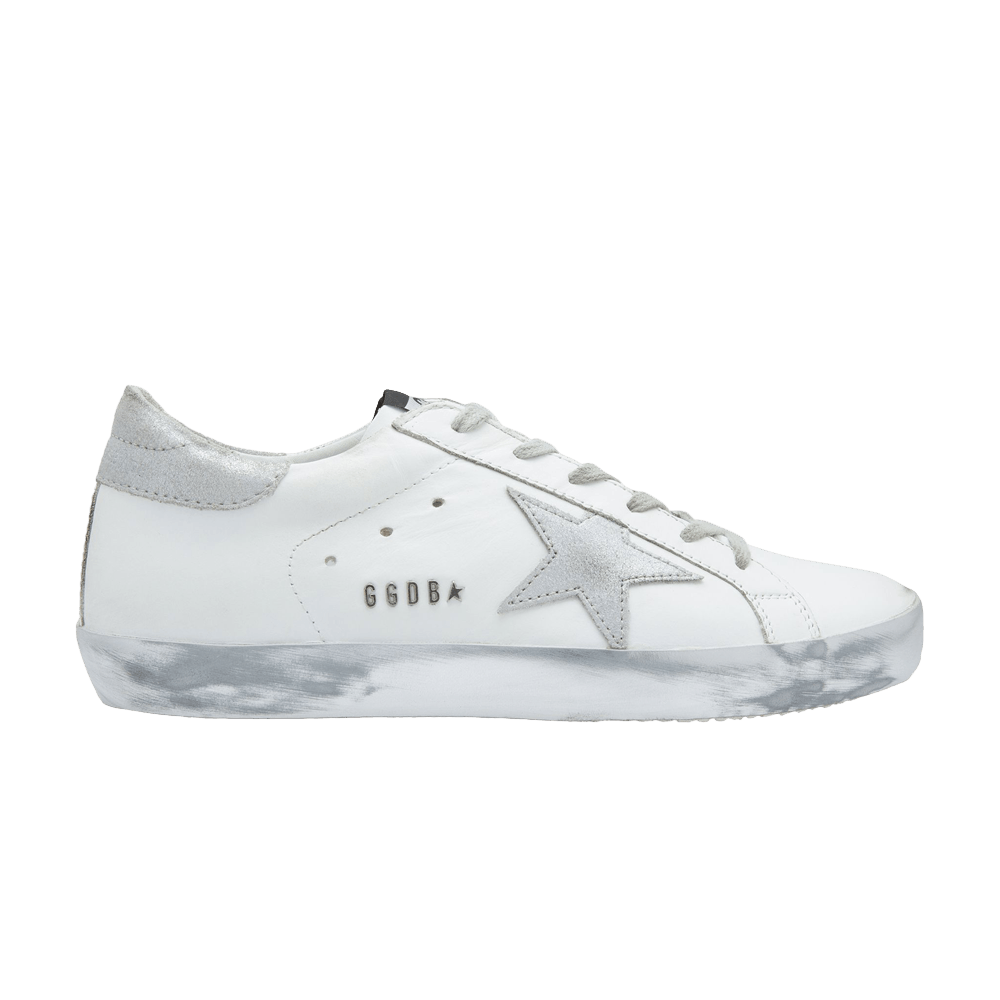 Golden Goose Wmns Superstar 'White Silver Sparkle'