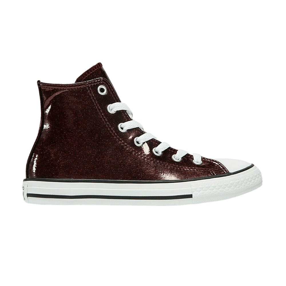 Converse Chuck Taylor All Star High GS 'Glitter Dark Burgundy'