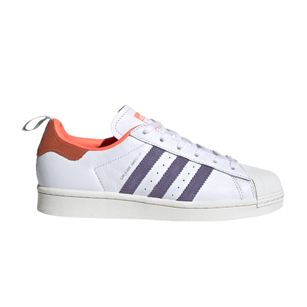 Girls Are Awesome x adidas Superstar J 'White Coral'