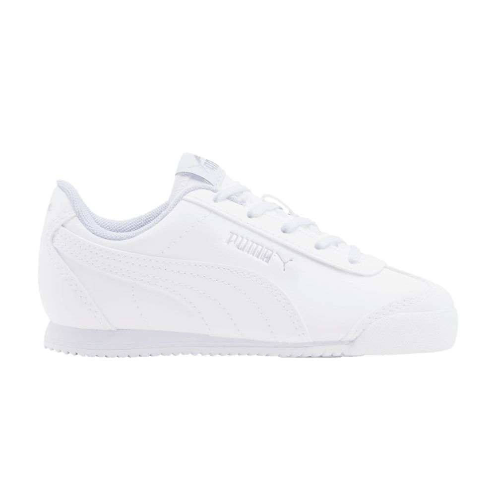 Pre-owned Puma Turino Leather Jr 'triple White'
