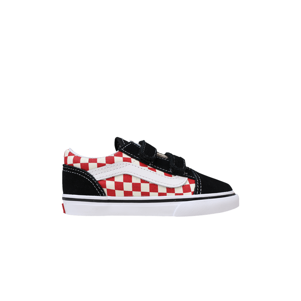 Vans Old Skool V Toddler 'Checkerboard - Black Red'