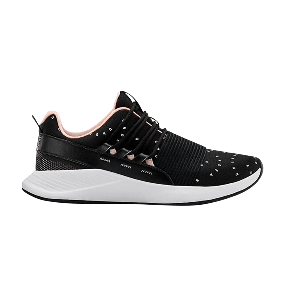 Pre-owned Under Armour Wmns Charged Breathe 'mcrprnt' In Black