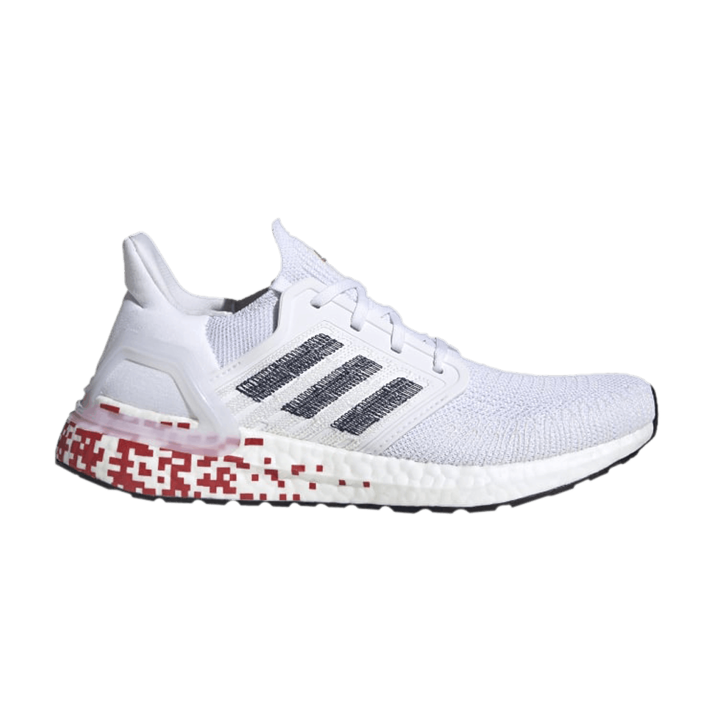 Adidas Wmns UltraBoost 20 'Digital Pixel - White Scarlet'