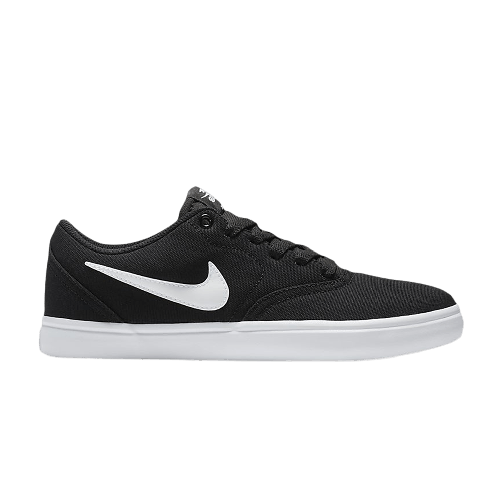Pre-owned Nike Wmns Check Solarsoft Canvas Sb 'black Platinum'