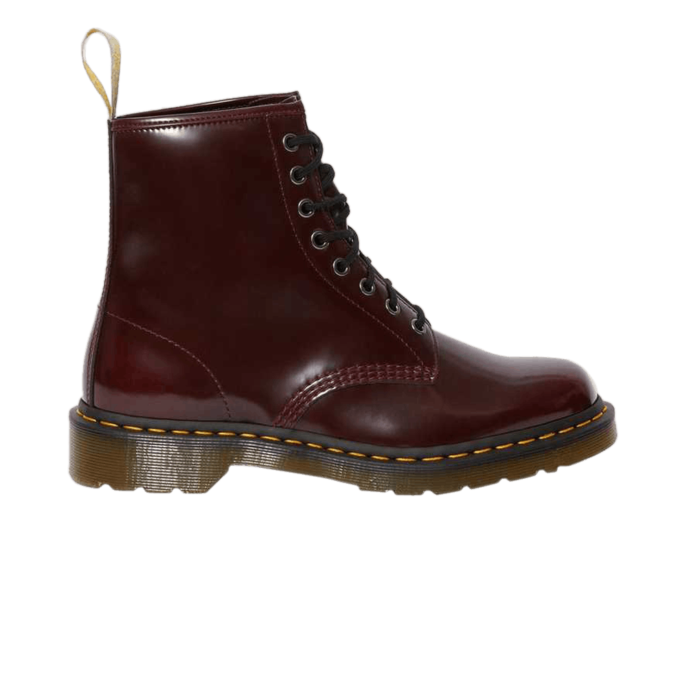 Pre-owned Dr. Martens Wmns Vegan 1460 'cambridge Brush - Cherry Red'