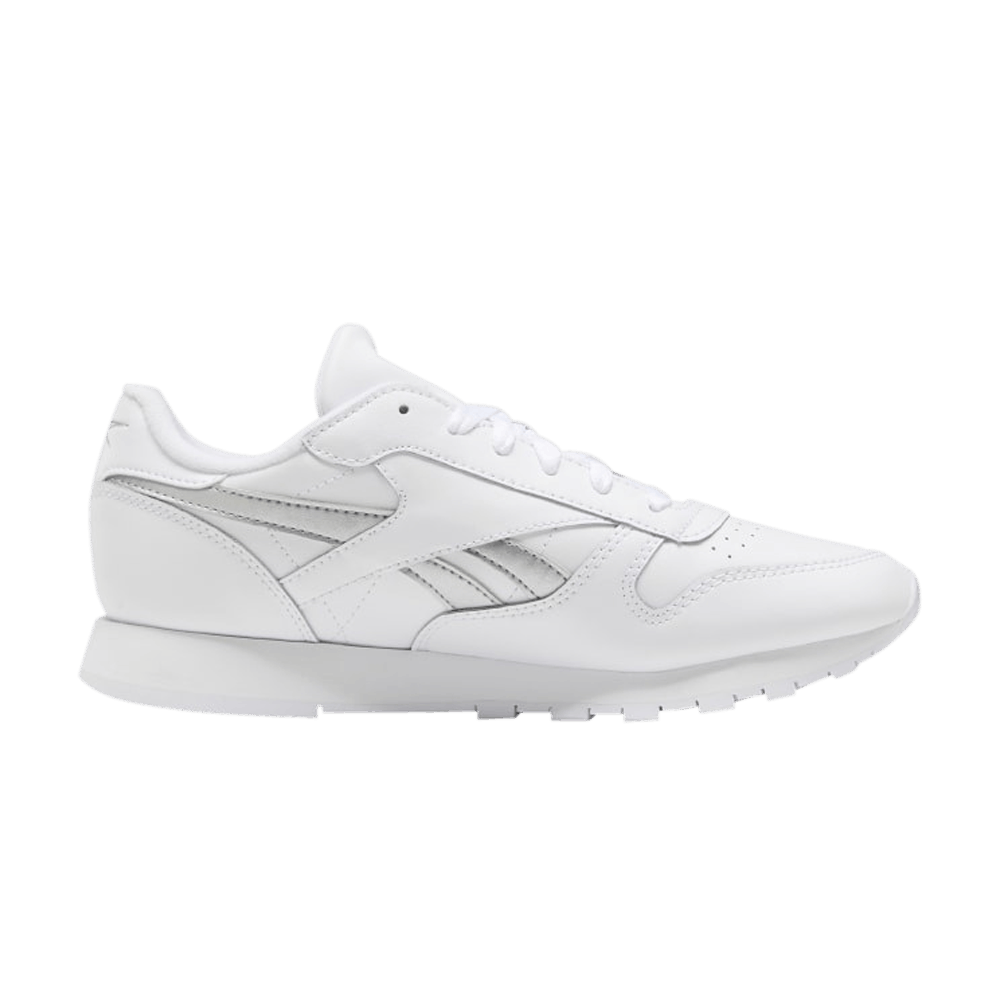 Reebok Wmns Classic Leather 'White Silver Metallic'