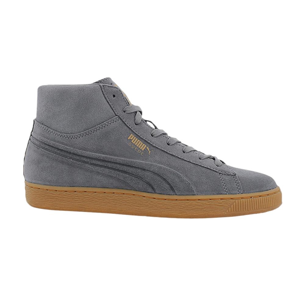 Pre-owned Puma Suede Mid Emboss 'steel Grey'