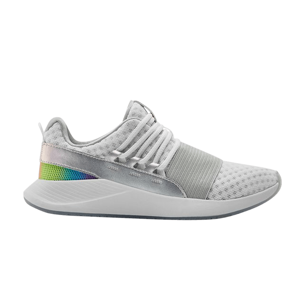Pre-owned Under Armour Wmns Charged Breathe 'iridescent' In White
